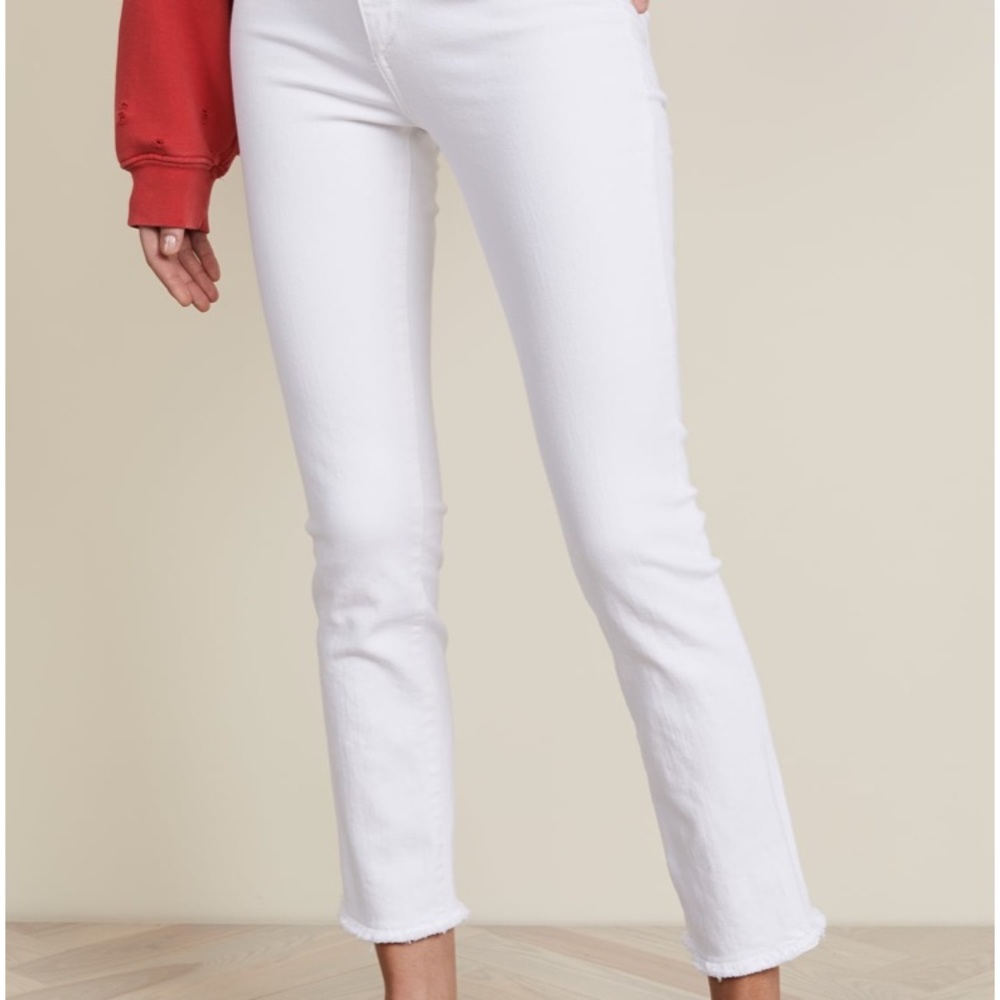 DL1961 Mara Straight Crop White Jeans